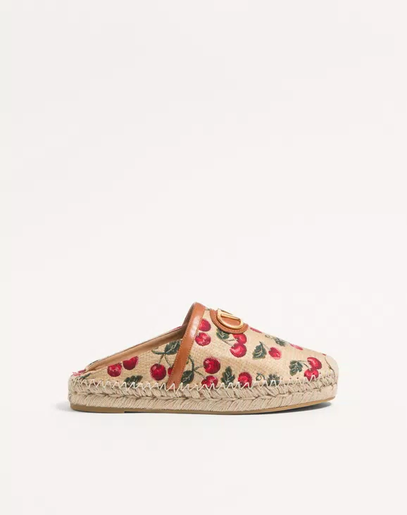 Valentino Vlogo Signature Mule With Cherryfic Motif 25Mm - Image 1